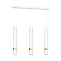 Lampa wisząca JOKER BIAŁY/ZŁOTY 3x GU10 MILAGRO Metal styl nowoczesny
