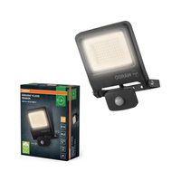 Naświetlacz LED Halogen Zewnętrzny Reflektor z Czujnikiem Ruchu i Zmierzchu 50W 3000K Ciepła 5000lm Szary IP44 Endura Osram