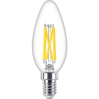 Żarówka LED Świeczka E14 B35 3.4W = 40W 470lm 2700 Ciepła Filament PHILIPS  Ściemnialna