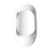 Lampa Ścienna Kinkiet G9 Owalna Biała Nowoczesna Tear Sollux