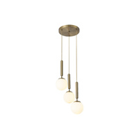 Lampa Wisząca Sufitowa 3x E14 Złoty Nowoczesny Divina Rabalux