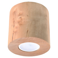 Lampa Sufitowa Oprawa Natynkowa SPOT TUBA GU10 Cylindryczna Brązowa Skandynawska Orbis Sollux