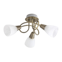 Lampa Sufitowa Żyrandol 3x E14 Brązowy Klasyczny Jenna Rabalux