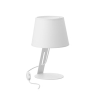 Lampa Stołowa Biurkowa Nocna GRACJA WHITE Abażur Biała Nowoczesna E27 5132 TK Lighting