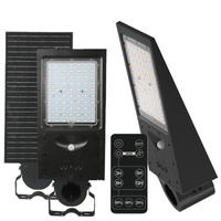 Lampa Uliczna Solarna LED Przemysłowa Oprawa Drogowa 30W 4800lm CCT z Czujnikiem Ruchu i Zmierzchu IP65 IK07 Czarna Street Kobi