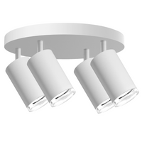 Lampa Sufitowa Oprawa Natynkowa 4x GU10 Biała IP44 TURYN Sanico Goldlux