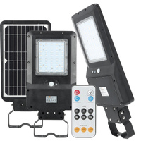 Lampa Uliczna Solarna LED Przemysłowa Oprawa Drogowa 40W 6000lm 4000K Neutralna z Czujnikiem Ruchu i Zmierzchu IP65 Czarna Street Kobi