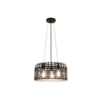 Lampa Wisząca Sufitowa Zwis 3x E27 Czarny Vintage Alessandra Rabalux
