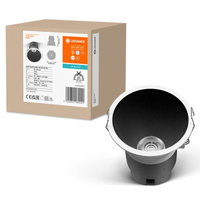 Panel LED Oprawa Podtynkowa Punktowa 10W 700lm 4000K Neutralna Oczko Spot Biały Czarny Downlight Slim Ledvance