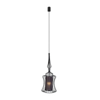 Lampa Sufitowa ABI S 8870 Nowodvorski Czarna E27 Wisząca Druciana Stal ?25 cm Nowoczesna