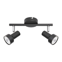 Kinkiet Ścienny Lampa LED 2x GU10 Czarny Klasyczny Konrad 5323 Rabalux