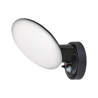 Lampa Ogrodowa Zewnętrzna Kinkiet Elewacyjny LED 12W 720lm 4000K IP54 z Czujnikiem Ruchu Czarny Industrialny Varna Rabalux