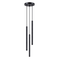 Lampa Sufitowa Wisząca Zwis 3x G9 Tubularna Czarna Nowoczesna Arche Sollux