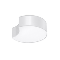 Lampa Sufitowa Oprawa Natynkowa 2x E27 Plafon Okrągła Biała Nowoczesna Circle Sollux