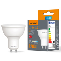 Żarówka LED GU10 Reflektor 5W = 36W 420lm 3000K Ciepła 120° Videx