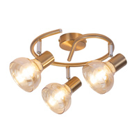 Lampa Sufitowa Punktowa Reflektor Spot 3x E14 Złoty Nowoczesny Holly 5549 Rabalux