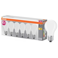 6x Żarówka LED E27 A60 7W = 60W 806lm 2700K Ciepła 300° BASE Osram