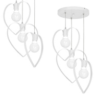 Lampa Wisząca Sufitowa AMORE Biała 3xE27 Milagro