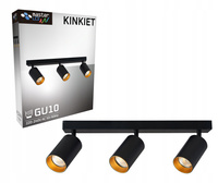 Lampa sufitowa LED ERIS GOLD 3x GU10 regulowana