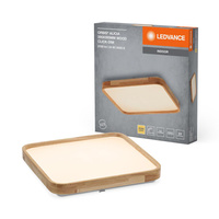 Lampa Plafon LED Sufitowa Ściemnialna Dekoracyjna 24W 3000K Drewniana LEDVANCE