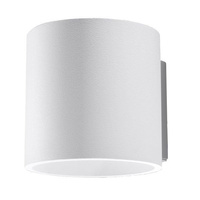 Lampa Ścienna Oprawa Natynkowa G9 Cylindryczna Biała Nowoczesna Orbis Sollux