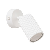 Lampa Ścienna Kinkiet Reflektor Tuba Spot 1x GU10 Biała Karbon Deep Space SL.1541 Sollux