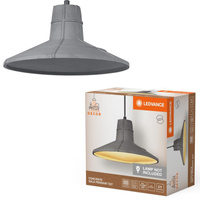 Lampa Sufitowa Wisząca Dekoracyjna E27 Zwis Szary Beton Decor Ledvance