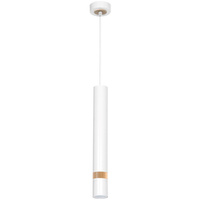 Lampa wisząca JOKER BIAŁY/DREWNO 1x GU10 MILAGRO Metal styl nowoczesny