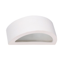Lampa Ścienna Kinkiet E27 Półokrągła Biała Nowoczesna Atena Sollux