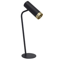 Lampka Biurkowa Stołowa GU10 Czarna Fado Sanico Goldlux
