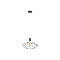 Lampa Wisząca Sufitowa E27 Czarny Matowy Vintage Fran Rabalux