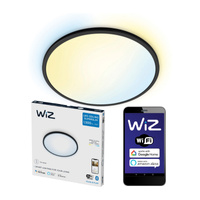 Plafon LED Lampa Sufitowa Natynkowa 16W CCT Czarny Okrągły SMART WiFi WiZ