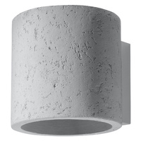 Lampa Ścienna Kinkiet Góra Dół G9 Cylindryczna Szara Industrialna Orbis Sollux
