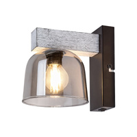 Kinkiet Ścienny Lampa LED E14 Szary Nowoczesny Cardamom Rabalux