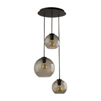 Lampa Sufitowa Wisząca 3x E27 Czarna VETRO 7641 Nowodvorski