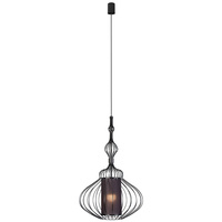 Lampa Sufitowa ABI M 8866 Nowodvorski Czarna E27 Wisząca Druciana Stal ?40 cm Nowoczesna