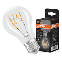 Żarówka LED Dekoracyjna A60 E27 4.8W = 40W 470lm 2700K Ciepła 320° Filament Ściemnialna Vintage 1906 Osram
