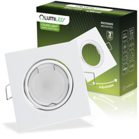 Oprawa HALOGENOWA Podtynkowa Ruchoma Kwadrat  PICTOR Biała Blacha MR16 GU10