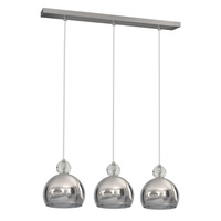 Lampa wisząca TOLEDO 3xE27 Kula Chrom Kryształ Glamour MLP4245 Milagro Metal + Kryształ