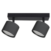 Lampa Sufitowa Spot Tuba Reflektor Oprawa Halogenowa 2x GX53 Ruchomy Czarny Orbin Masterled