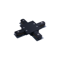 Łącznik X Krzyżowy do Szynoprzewodów Podtynkowy Czarny PROFILE RECESSED X CONNECTOR 8837 Nowodvorski