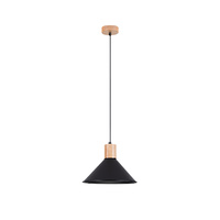 Lampa Sufitowa Wisząca Zwis E27 Geometryczna Czarna Skandynawska Jaga Sollux