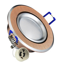 Oprawa sufitowa podtynkowa ruchoma SUN OLAL GOLDLUX alu złoty + żarówka LED GU10 3.5W