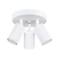 Lampa Sufitowa Plafon Tuba Spot 3x GU10 Biała Karbon Deep Space SL.1544 Sollux