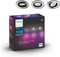 3x Oprawa Podtynkowa Wpuszczana LED 4.2W 400lm IP20 White and Color Ambiance RGB + TW Aluminium Inteligentna SMART Zigbee Bluetooth Centura Philips HUE