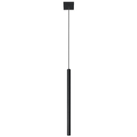 Lampa Sufitowa Wisząca Tuba G9 Zwis Tubularna Czarna Nowoczesna Pastelo Sollux