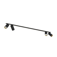 Lampa Sufitowa Oprawa Podtynkowa Reflektor Punktowa 4x GU10 Czarna Nowoczesna MONO SURFACE 7692 Nowodvorski