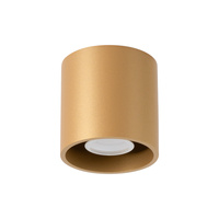 Lampa Sufitowa Oprawa Natynkowa SPOT TUBA GU10 Cylindryczna Złota Minimalistyczna Orbis Sollux