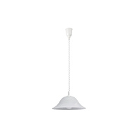 Lampa Wisząca Sufitowa Zwis E27 Biały Klasyczny Alabastro Rabalux