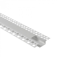 Profil Aluminiowy LED do Płyt GK Gipsowych REGIPS Szeroki Wpuszczany Podtynkowy Biały 1m z Kloszem Mroźnym do Taśm LED + Zaślepki seria GPS Ecolight